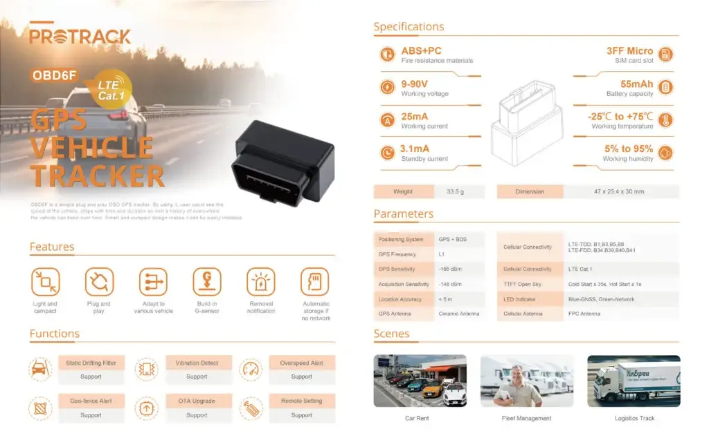 PROTRACK OBD6F-PRO4G Multiple Function GPS Tracker - Image 5