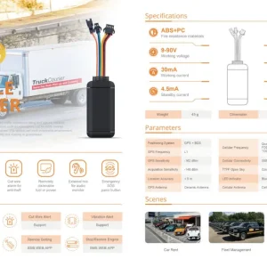 PROTRACK VT08F-PRO4G Multiple Function GPS Tracker